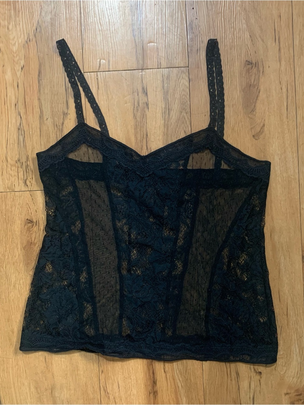 Black lace tank top